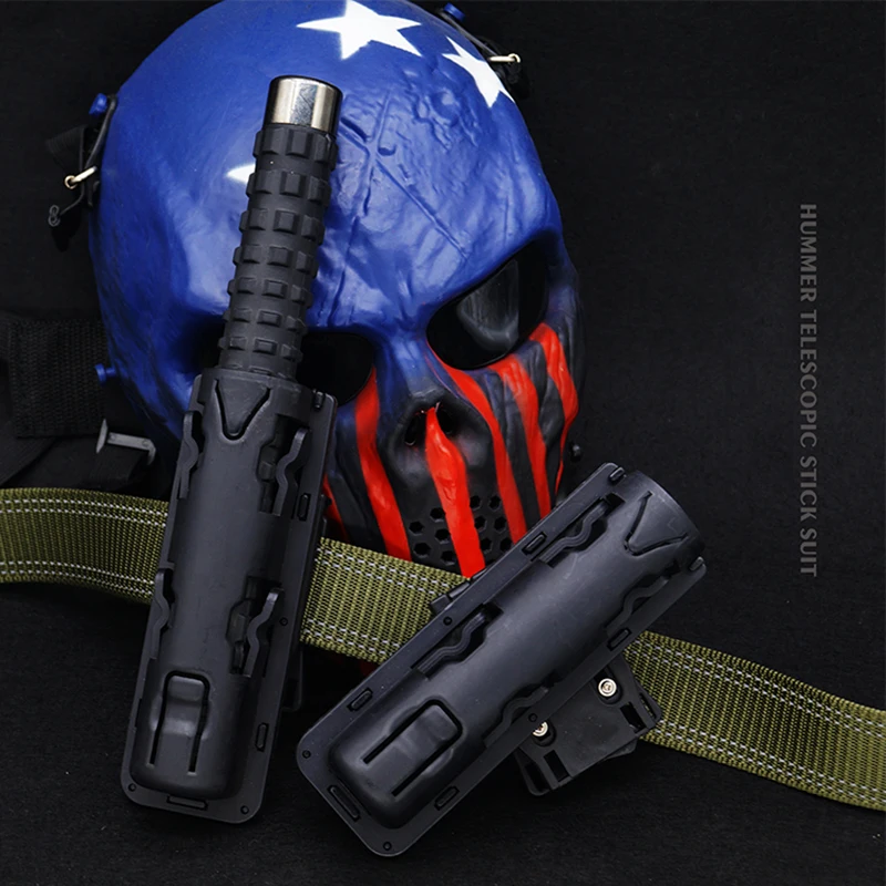 360 도 회전 개폐식 배턴 케이스 홀스터, 범용 확장형 배턴 홀더, 자기 방어 EDC 야외 서바이벌 도구