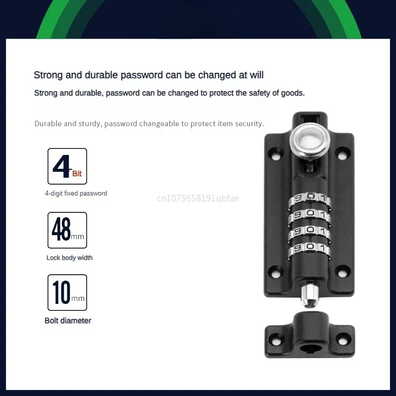 보안 아연 합금 도난 방지 볼트, 기계식 디지털 콤비네이션 코드 잠금 장치, 나무 문짝 보관 캐비닛, 혀 캠 잠금 장치, 3 개, 1 개