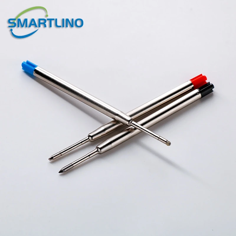 금속 전술 펜 리필 교체 젤 잉크 리필, 개폐식 볼펜 파커 학교 사무실 문구, 5 개