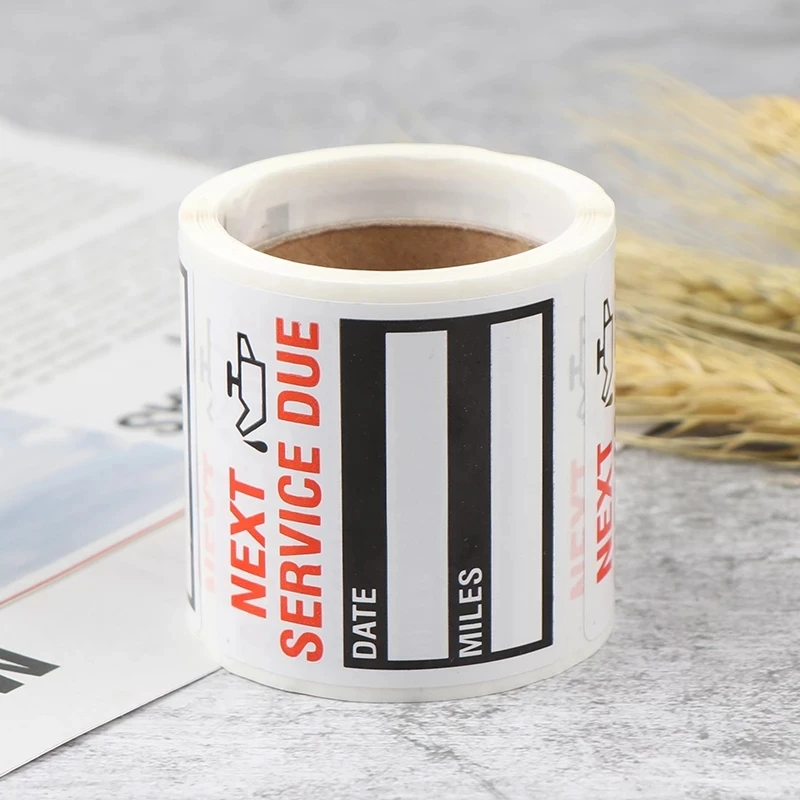 오일 교환 유지 보수 서비스 알림 스티커, 창문 스티커, 접착 라벨, 자동차 스티커,