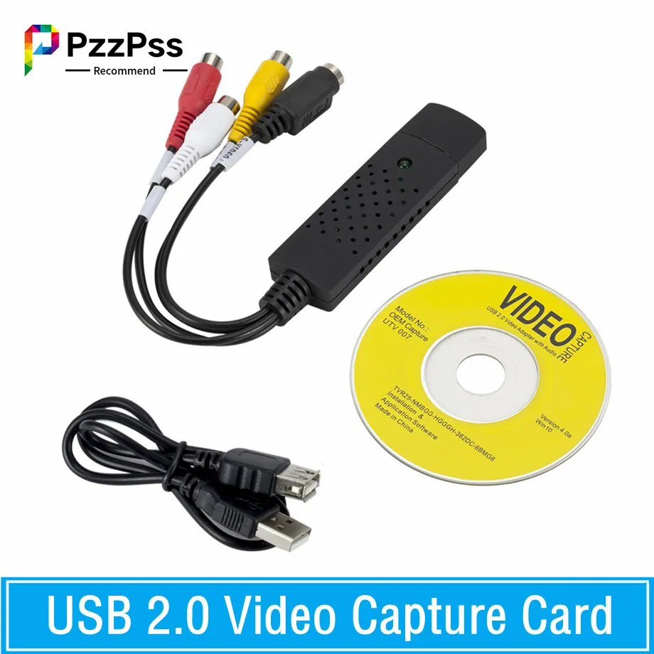 USB 2.0 VHS-DVD 변환기, 아날로그 비디오-디지털 포맷 오디오 비디오, DVD VHS 레코드 캡처 카드 품질 PC 어댑터 title=USB 2.0 VHS-DVD 변환기, 아날로그 비디오-디지털 포맷 오디오 비디오, DVD VHS 레코드 캡처 카드 품질 PC 어댑터