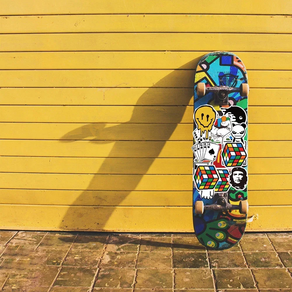 멋진 브랜드 로고 스티커, 미적 오토바이 전화 자동차 스케이트보드 노트북 스티커, 클래식 어린이 장난감 데칼, 패션, 10 개, 25 개, 50 개, 100 개