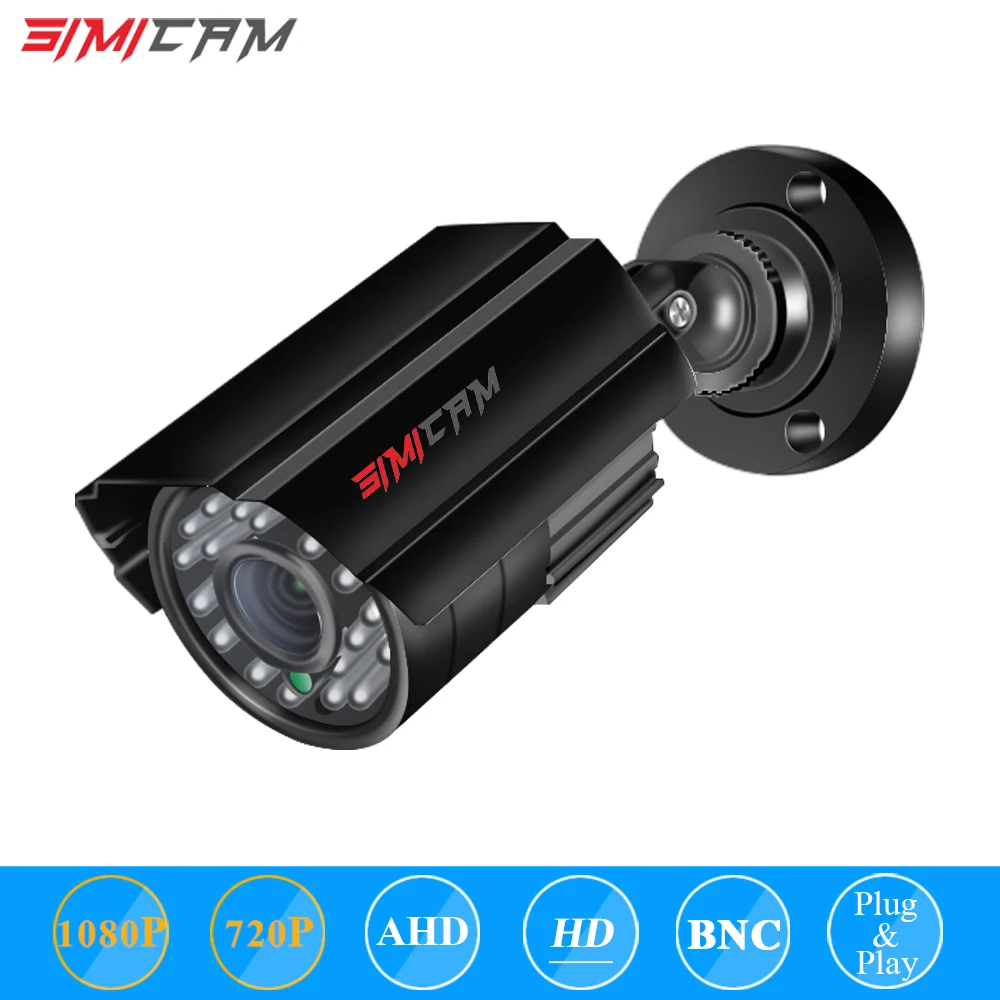 SIMICAM-2.0MP HD 1080p 1920TVL 보안 AHD 카메라, 야외 실내 24 피스 led 120ft IR 야간 비전 내후성 감시 CCTV title=SIMICAM-2.0MP HD 1080p 1920TVL 보안 AHD 카메라, 야외 실내 24 피스 led 120ft IR 야간 비전 내후성 감시 CCTV 