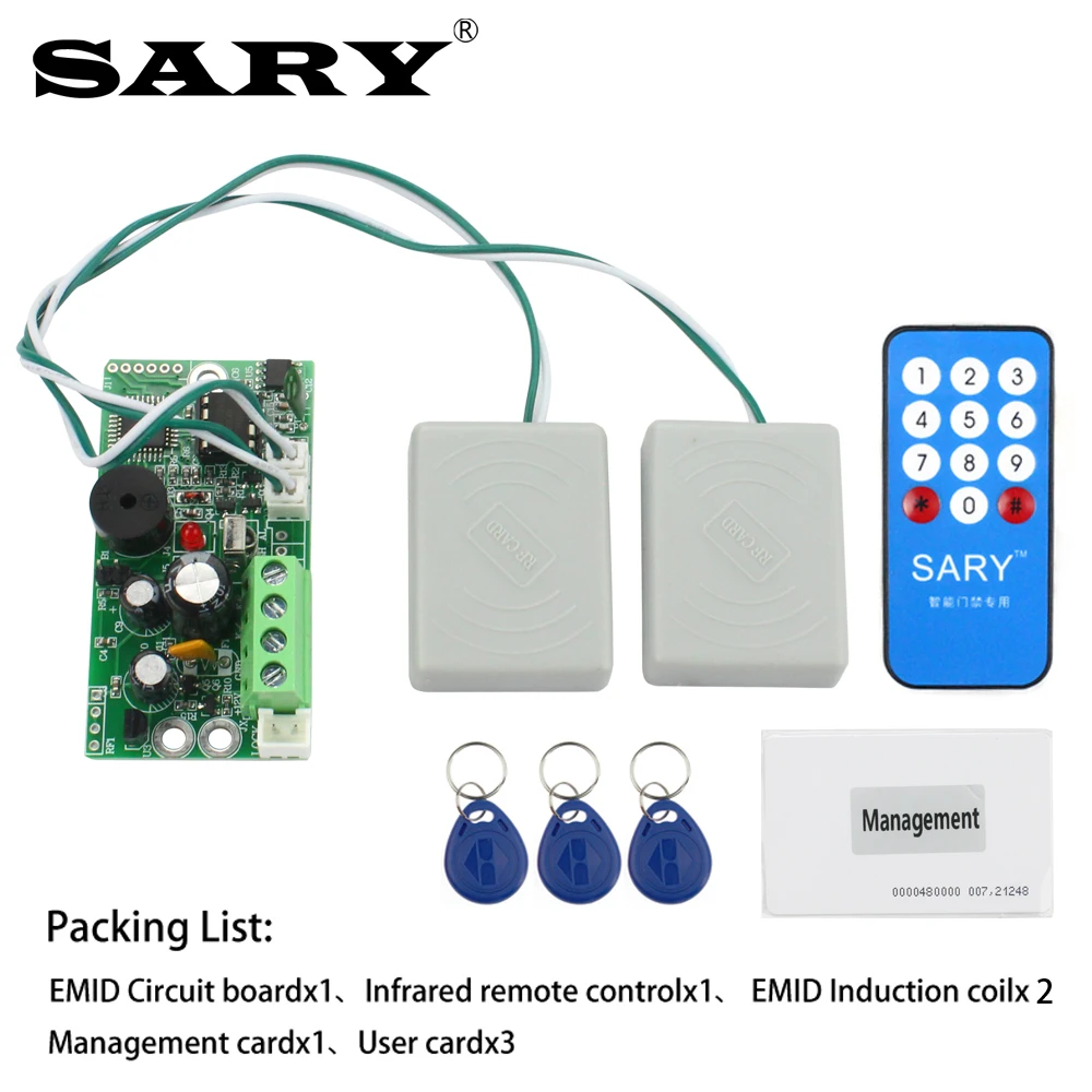 RFID 임베디드 제어 보드 EMID 125KHz, 정상 개방 제어 모듈, 유도 태그 카드 컨트롤러