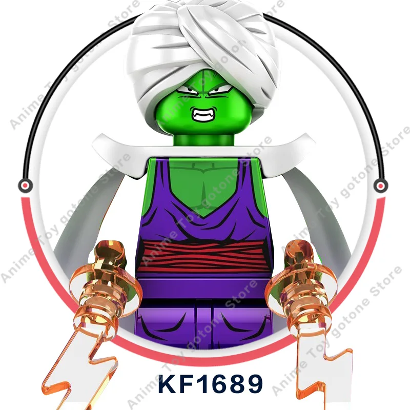 드래곤 볼 Z 손오공 미니 애니메이션 만화 피규어, 빌딩 베지터 블록, 액션 피규어, 어린이 조립 장난감 선물, KF6142 KF6158