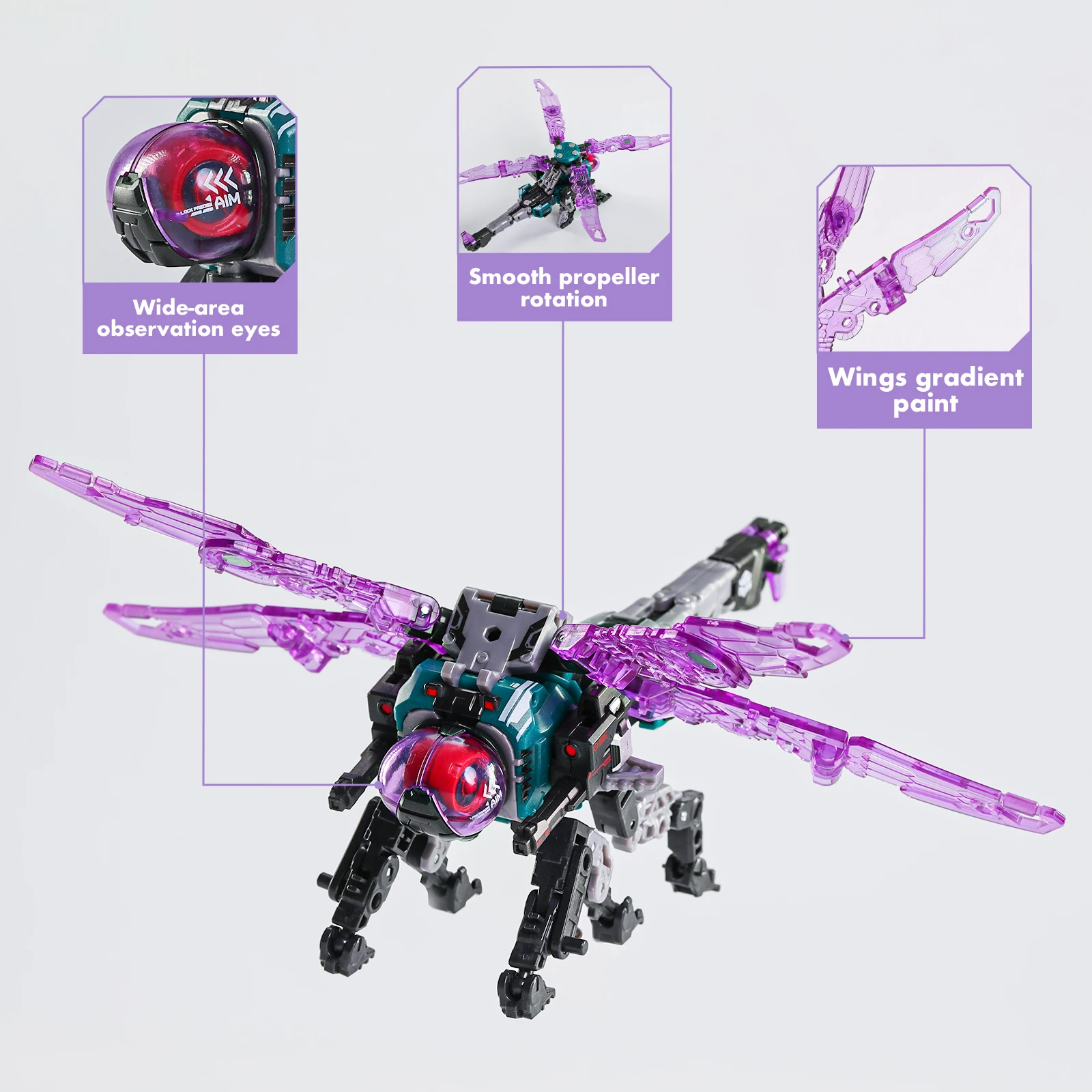 52TOYS BEASTBOX BB-62 ONITOPTE 변신 로봇, 메카와 큐브로 변환, 액션 피규어, 소장용 선물