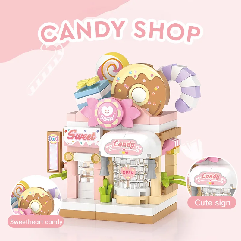 미니 빌딩 블록 조경 장난감, 창의적인 모델 세트, 집 만들기 장난감, 어린이 빌딩 블록 장난감, 여아용 장난감