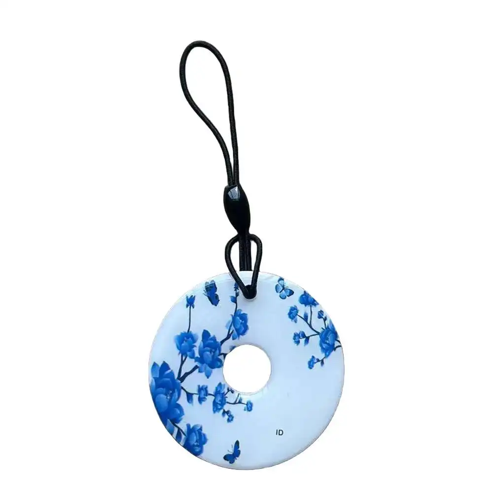 랜덤 패턴 복사기 토큰 태그 키체인용 RFID 키 포브, ID 재기록 가능 빈 데이터 카드, 125Khz, EM4305, T5577, 10, 20, 30, 50, 100 개