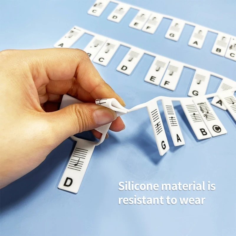 88/61 키 용 피아노 키보드 스티커, 초보자용 피아노 노트 가이드 학습용 이동식 피아노 키보드 노트 레이블