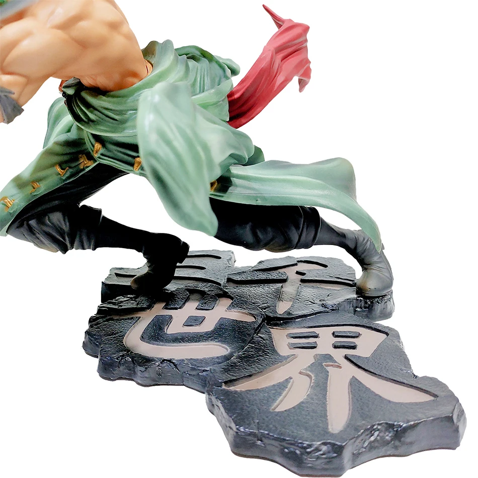 18CM 원피스 루피 피규어 Roronoa Zoro 쓰리 블레이드 Sa-maximus 만화 애니메이션 동상 PVC 액션 컬렉션 모델 완구 어린이 용