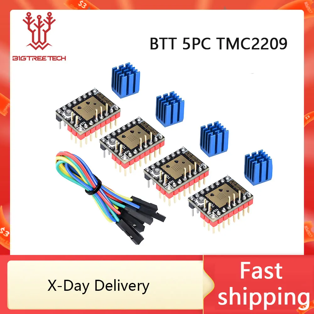 BIGTREETECH 스테퍼 모터 드라이버 3D 프린터 부품  TMC2209 V1.3 TMC2208 BTT Octopus SKR V1.4 SKR Mini E3 Ender3 V2 Voron 2.4