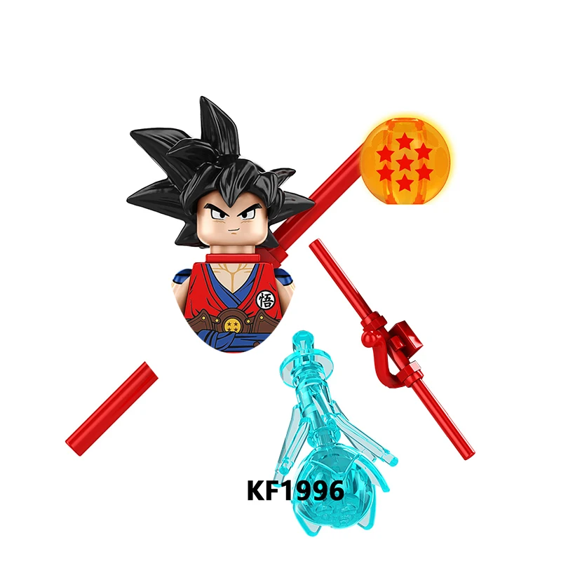 손오공 애니메이션 미니 빌딩 블록, 마인부우 액션 피규어 조립 완구, 어린이 생일 선물, 신제품 드래곤볼 Z KF6195 KF6193