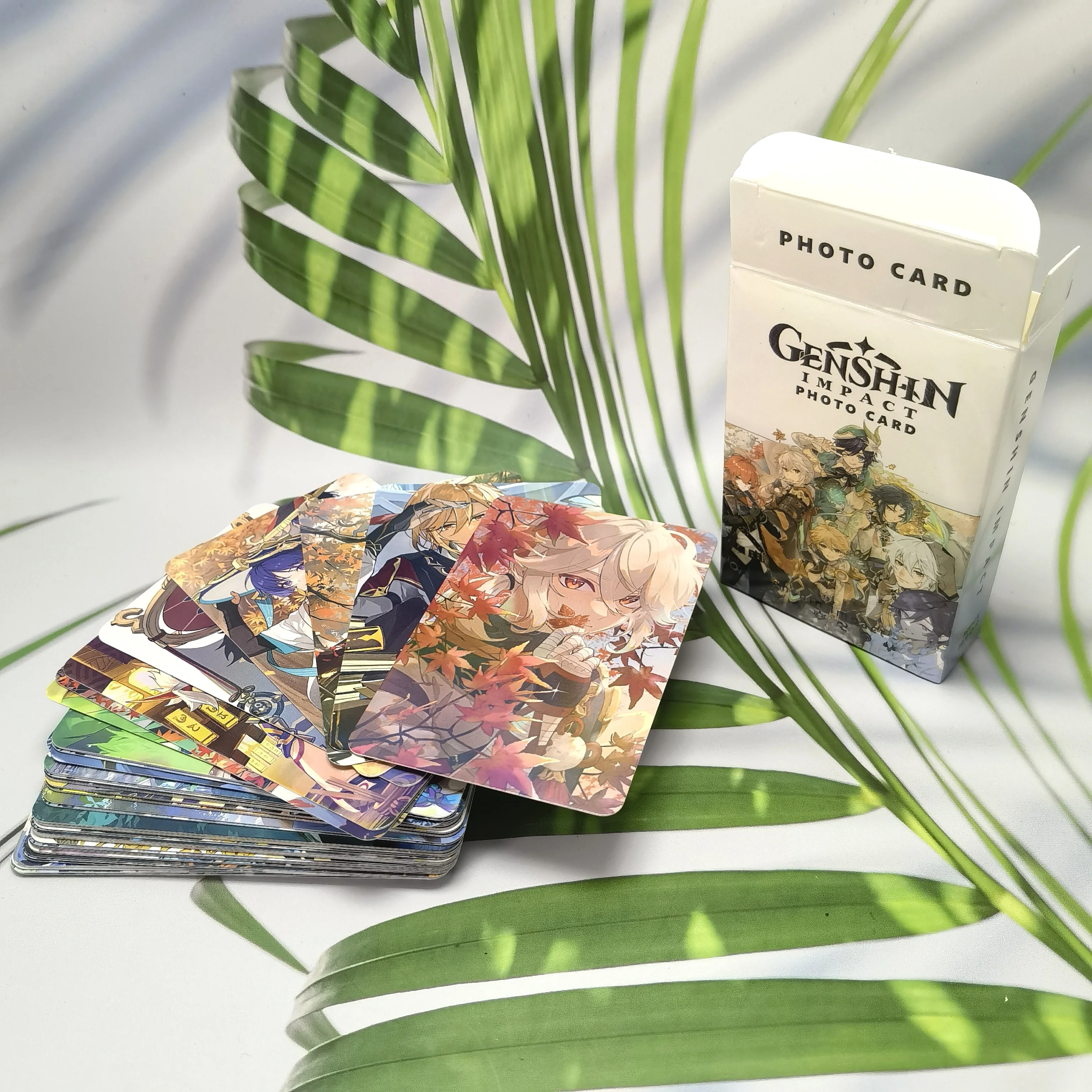 새로운 게임 캐릭터 포토카드, Furina Neuvillette Wriothesley Kazuha Wanderer Xiao Venti 선물 컬렉션 로모 카드 상자, 50PCs/세트