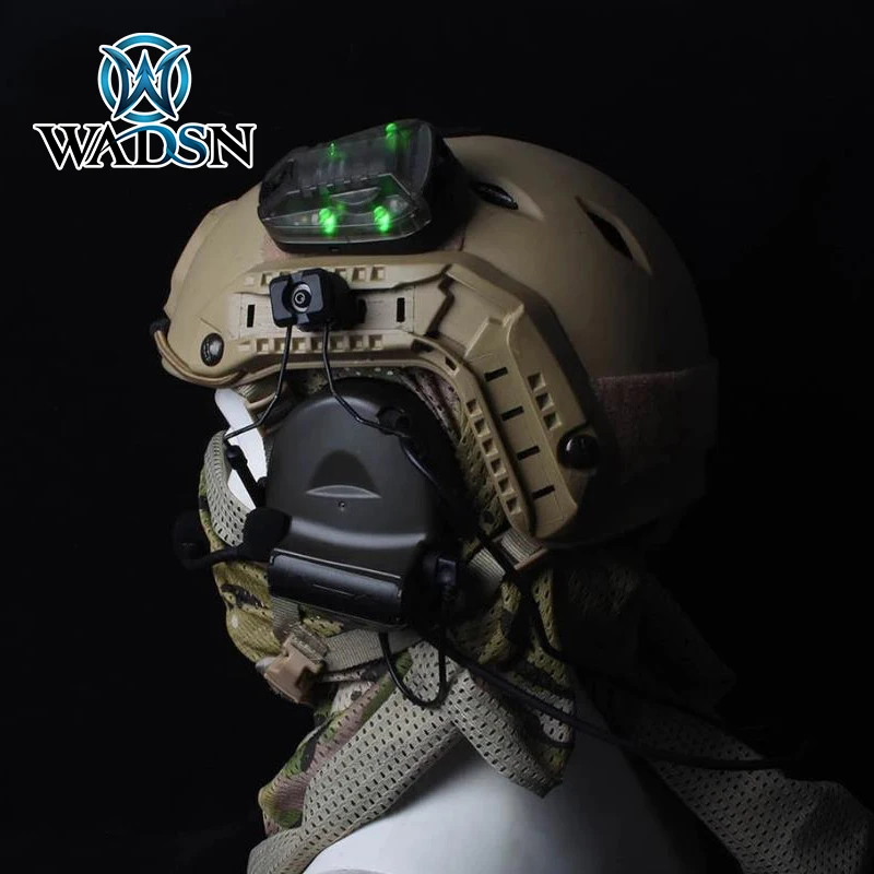 WADSN HEL STAR 6 GEN3 Airsoft 스포츠 헬멧 연청 녹색 빨간색 IR 스트로브 방수 야외 생존 안전 신호 플래시 램프