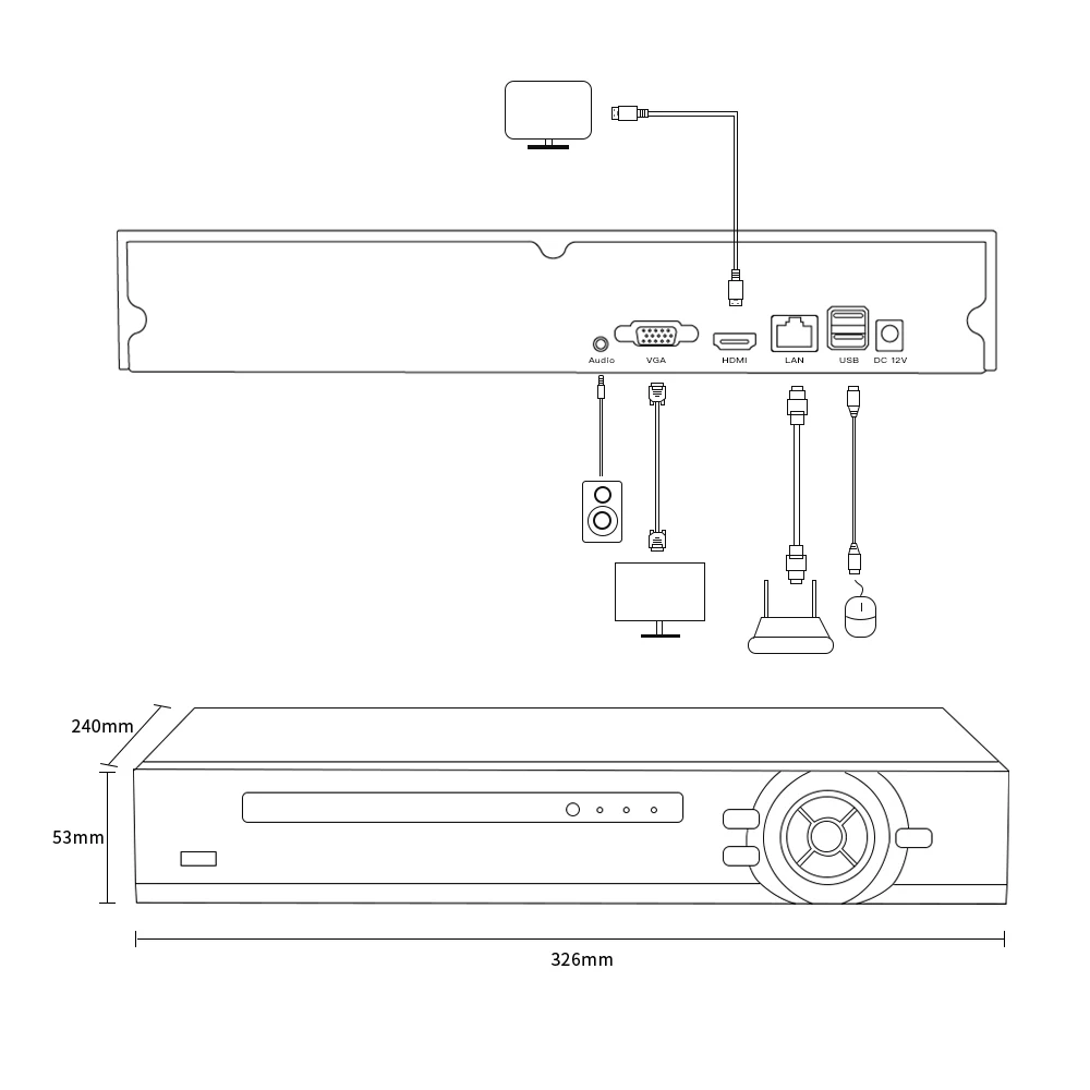 32ch XMEYE 4K NVR H.265 + On-vif 네트워크 비디오 레코더 2 HDD 24/7 녹화 IP 카메라 보안 시스템 키트, P2P xmeye Pro