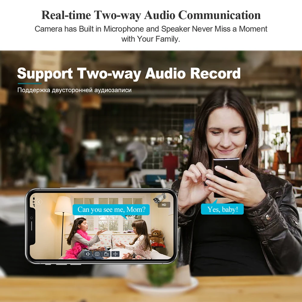 Techage CCTV 보안 시스템 키트, 8CH HD 4MP POE NVR, H.265 얼굴 감지, 야외 양방향 오디오, IP 카메라, P2P 비디오 감시 세트