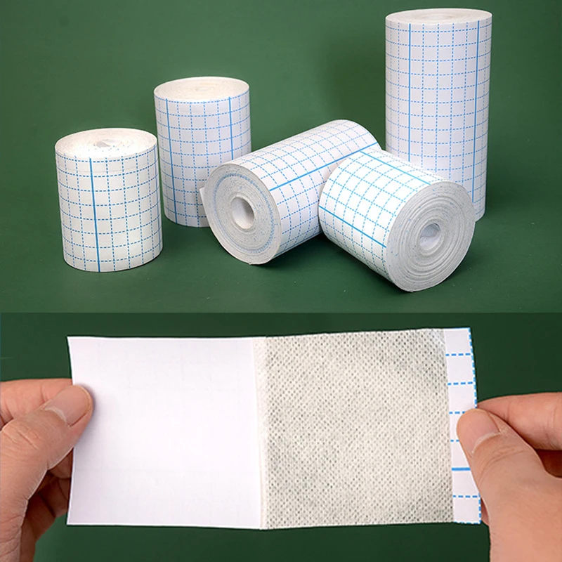 비직조 통기성 테이프 피부 치유 보호 부드러운 원단 천 접착제, 항균 상처 드레싱, 고정 붕대
