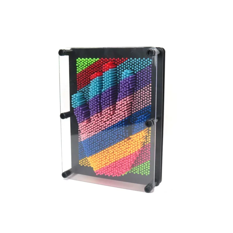 재미있는 3D 클론 픽셀 아트 블록 장난감, 다채로운 핀 아트 장난감, 복제 얼굴 팜 모델, Pinart 어린이 가족 재미있는 게임, 창의적인 선물