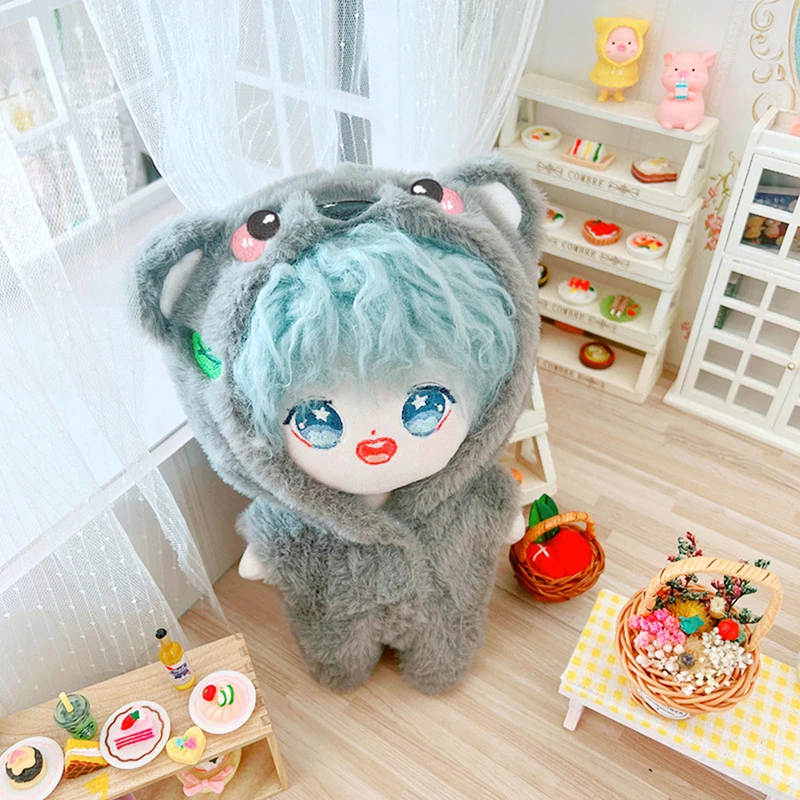 인형 옷 만화 봉제 공룡 전체 정장, 동물 부드러운 잠옷, 인형 액세서리, 드레스 업 게임, 어린이 장난감 선물, 20cm