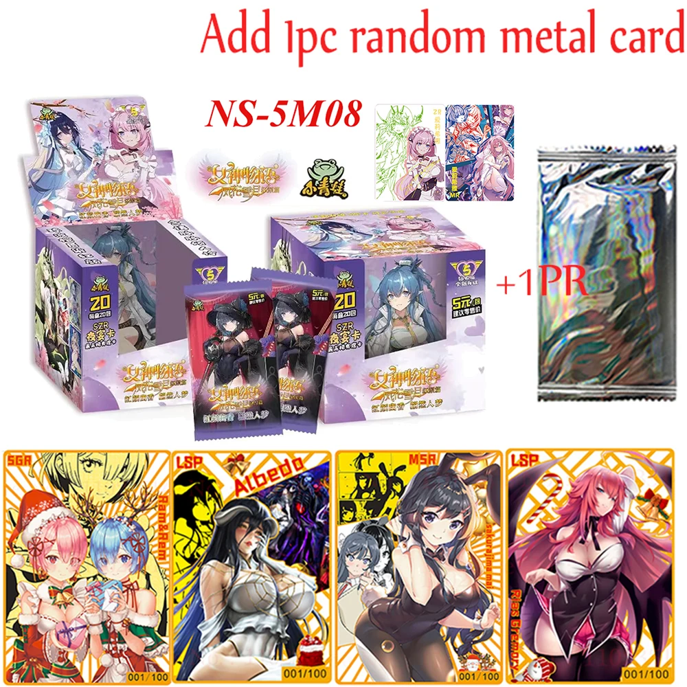 여신 스토리 컬렉션 PR 카드, 애니메이션 소녀 파티 수영복, 비키니 게임 카드, 어린이 장난감 선물, NS10M05 5M08 부스터 박스, 신제품