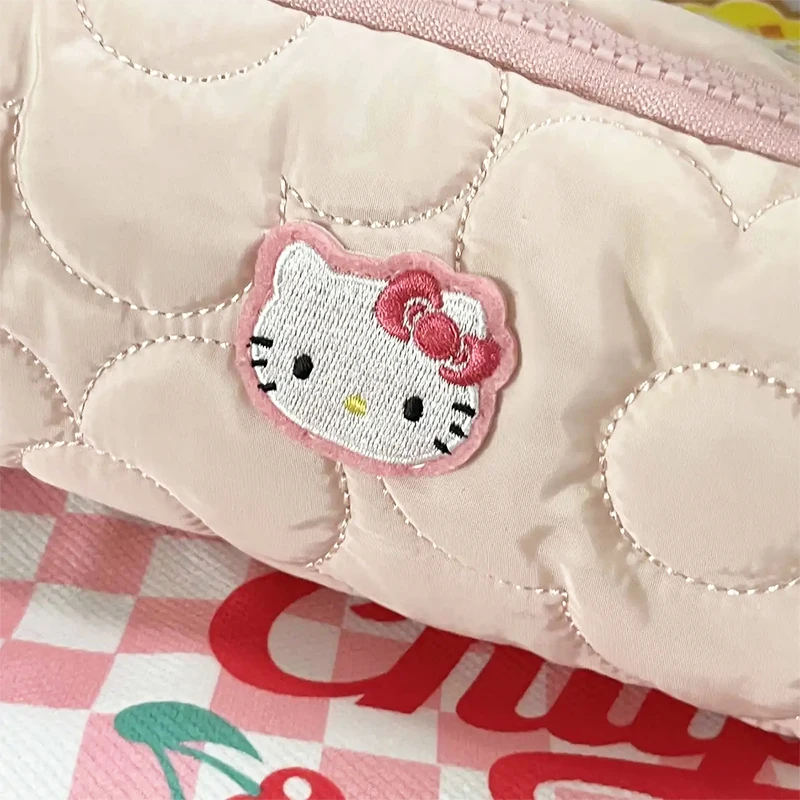 산리오 펜슬 케이스, 귀여운 헬로 키티, 귀여운 학생, 어린 소녀 하트 문구 케이스, 펜 파우치, 보관 가방, 학용품 선물