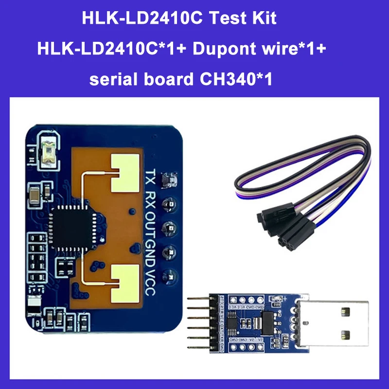 HLK-LD2410C 인체 감지 레이더 센서 모션 모듈, LD2410, LD2420, LD2410S, 24GHz mmWave, 5M, 신제품
