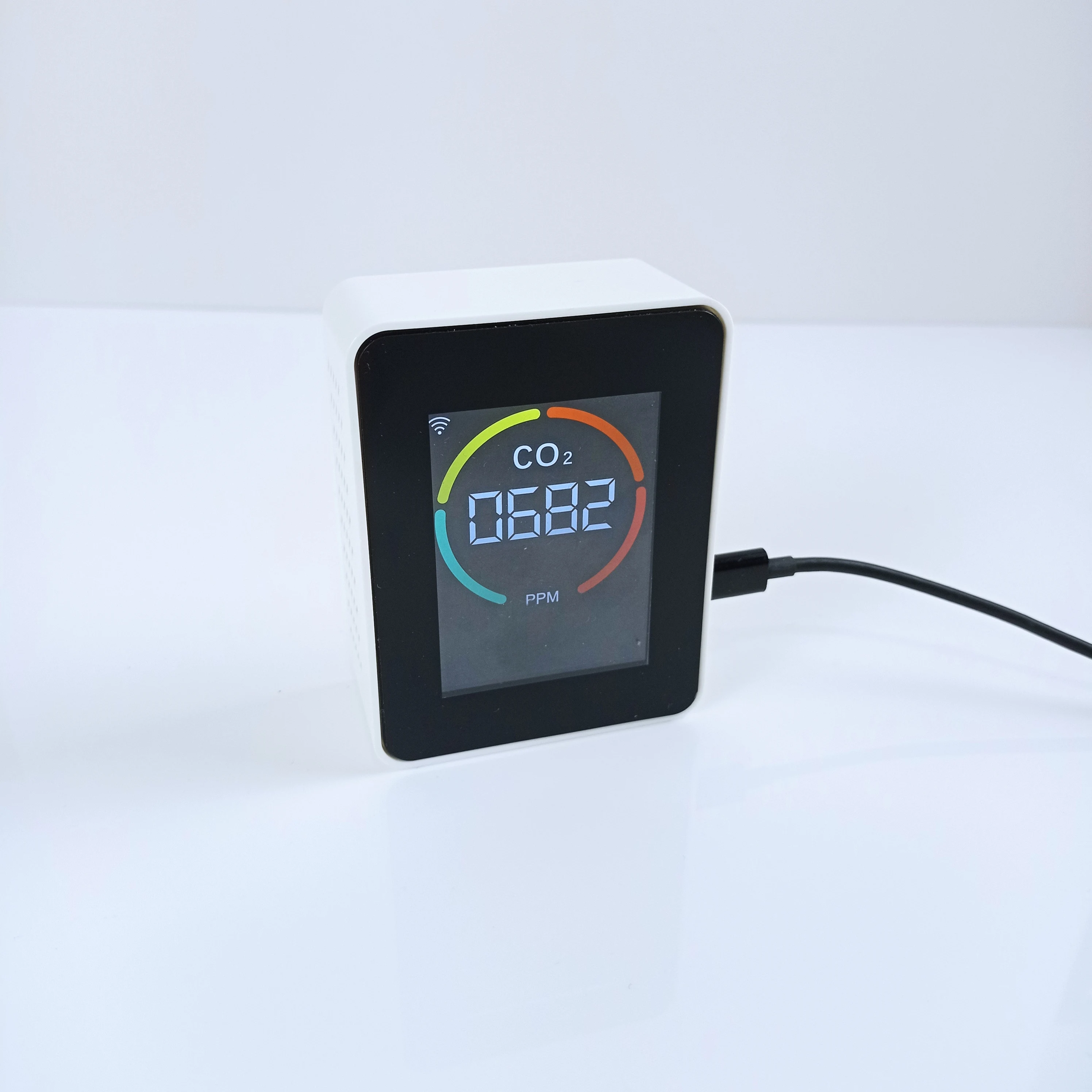 WIFI/Zigbee Tuya 스마트 CO2 센서 NDIR 이산화탄소 감지기, 고정밀 LCD 디스플레이 스마트 라이프 앱 홈