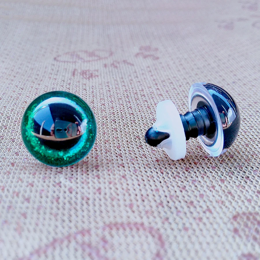 3D 플라스틱 크로 셰 뜨개질 장난감반짝이 안전 눈코바늘뜨개인형Diy 믹스 대량 혼합 크기 장난감 인형 만들기 10/12/14/16/18/20/22mm 20개