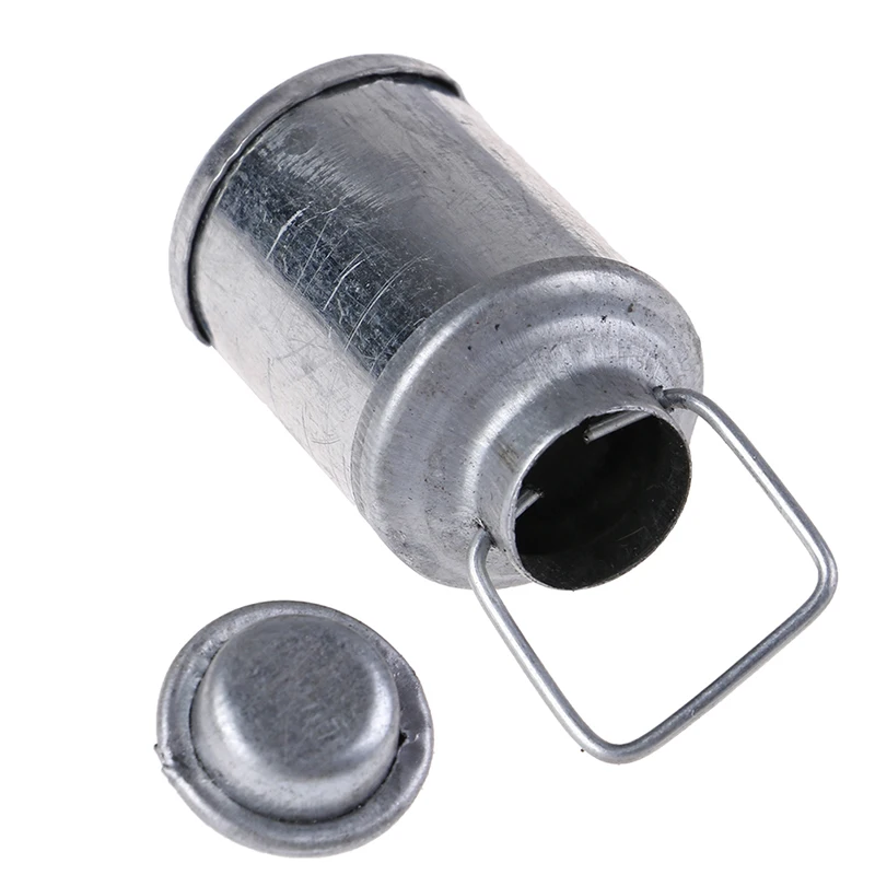 인형 집 미니어처 액세서리 시뮬레이션 레트로 주전자 냄비 인형 집 장식을위한 오픈 뚜껑 모델 완구