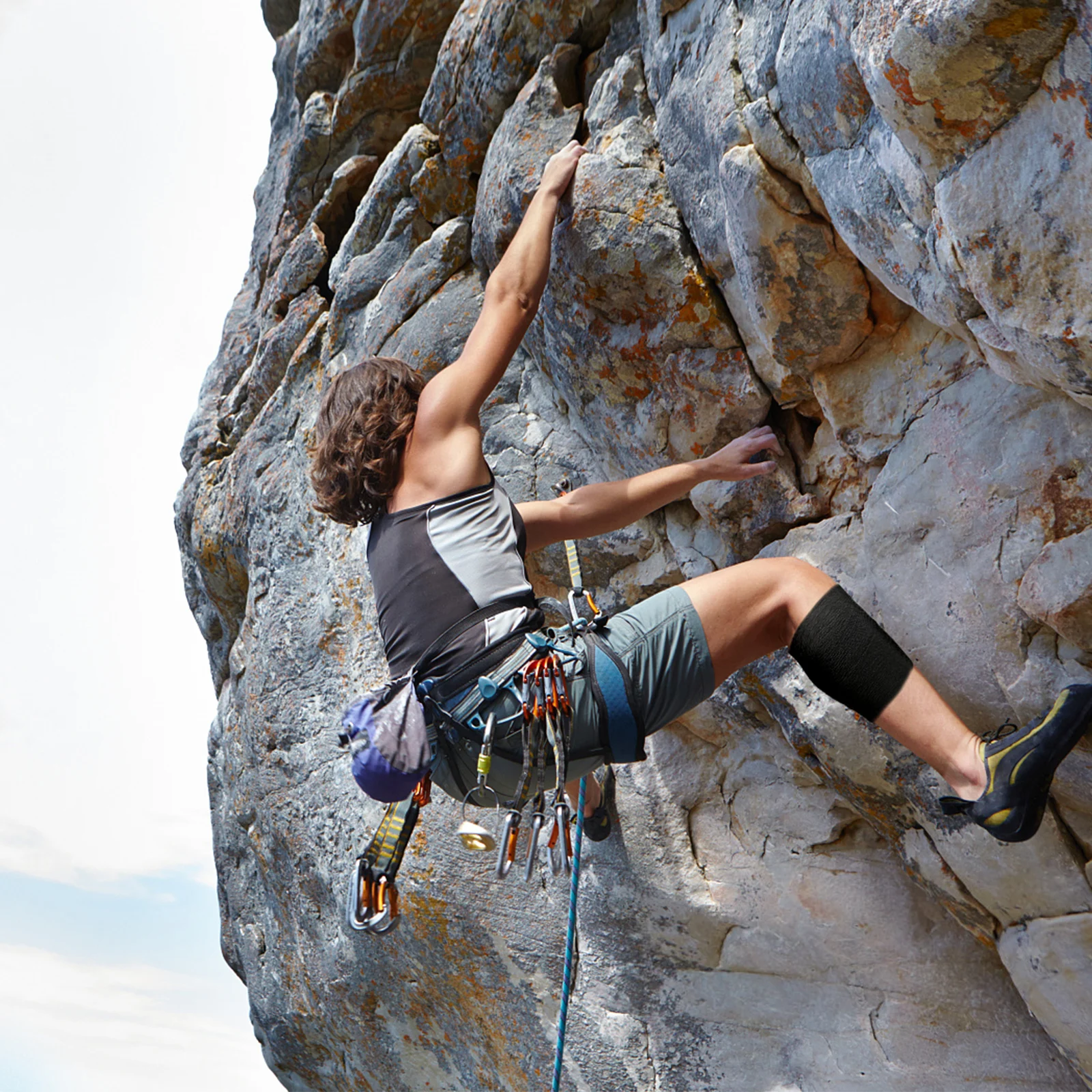 스포츠 손가락 손목 다리 고정용 부직포 탄성 자체 접착 붕대, 점착성 붕대, 1 롤, 2.5 m, 5/7 m, 10cm x 4.6m