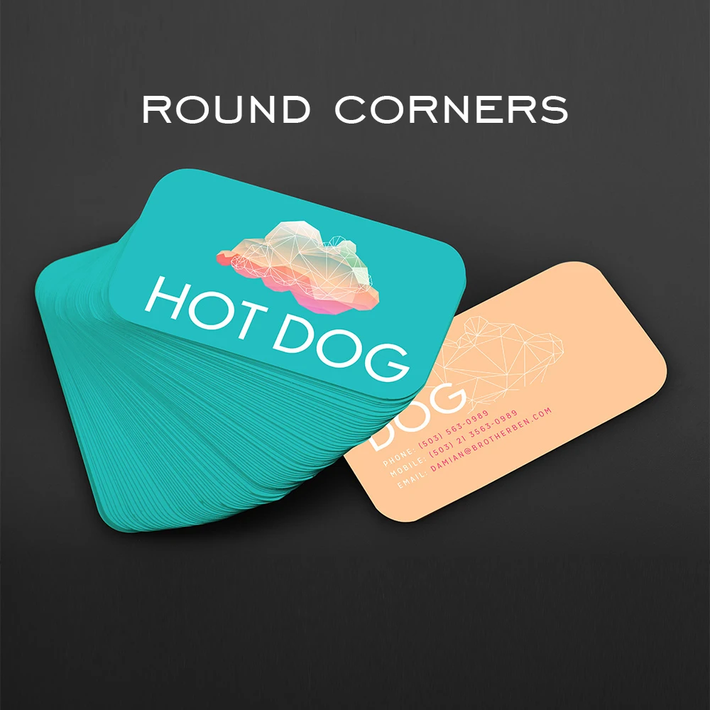 200PS 명함 제작 인쇄 고급 명함, 맞춤형 컬러 양면 카드 인쇄, 명함 디자인