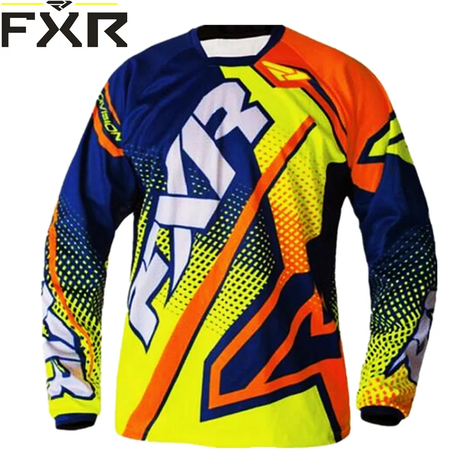 Motocross-셔츠 MTB FXR 레이싱 다운힐 저지, enduro cycling mountain santa DH maillot ciclismo hombre motorcycle moto quad