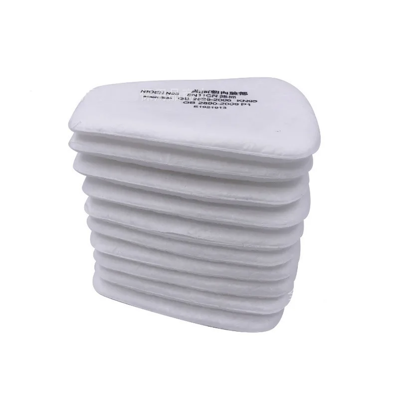 3M 6200 6800/7502 화학 호흡기 가스 마스크용 교체 가능 코튼 필터 세트, 6001/6002/6004 필터 박스 액세서리, 5N11