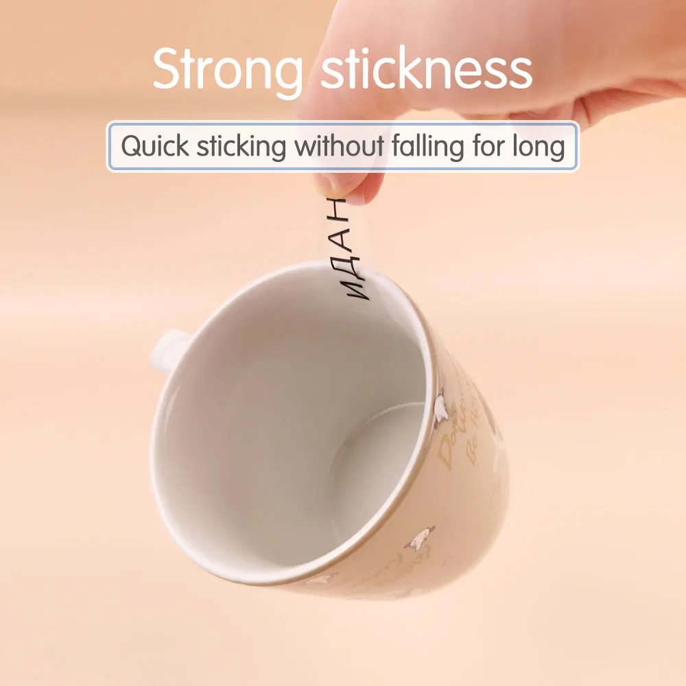 방수 태그 투명 맞춤형 이름 스티커, 유치원 히브리어 라벨, 어린이 학교 문구