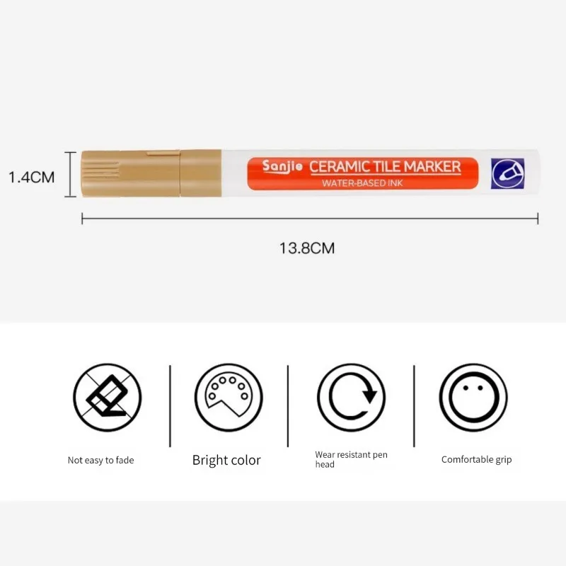 세라믹 타일 펜 벽 그라우트 복원기 펜, 수리 마커 그라우트 필러 펜, 타일 벽 바닥 욕실 주방 흰색