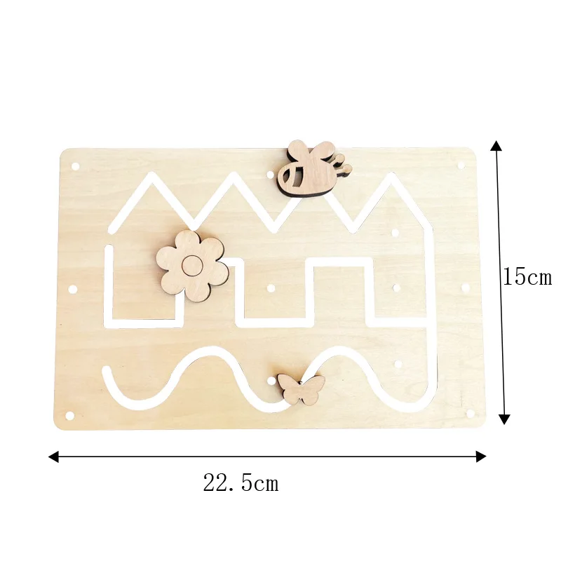 비지 보드 DIY 액세서리 몬테소리 조기 교육 완구, 어린이 활동 비지 보드 재료, 나무 게임 교육, 2-6 세