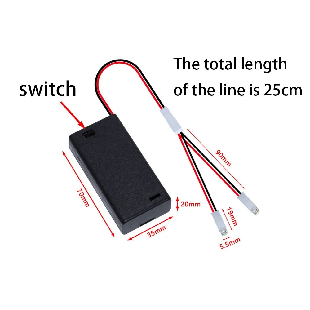 새로운 LED 램프 구슬, 작은 야간 조명, 5 번 배터리, 작은 전구, DIY 크리에이티브 모델 조명