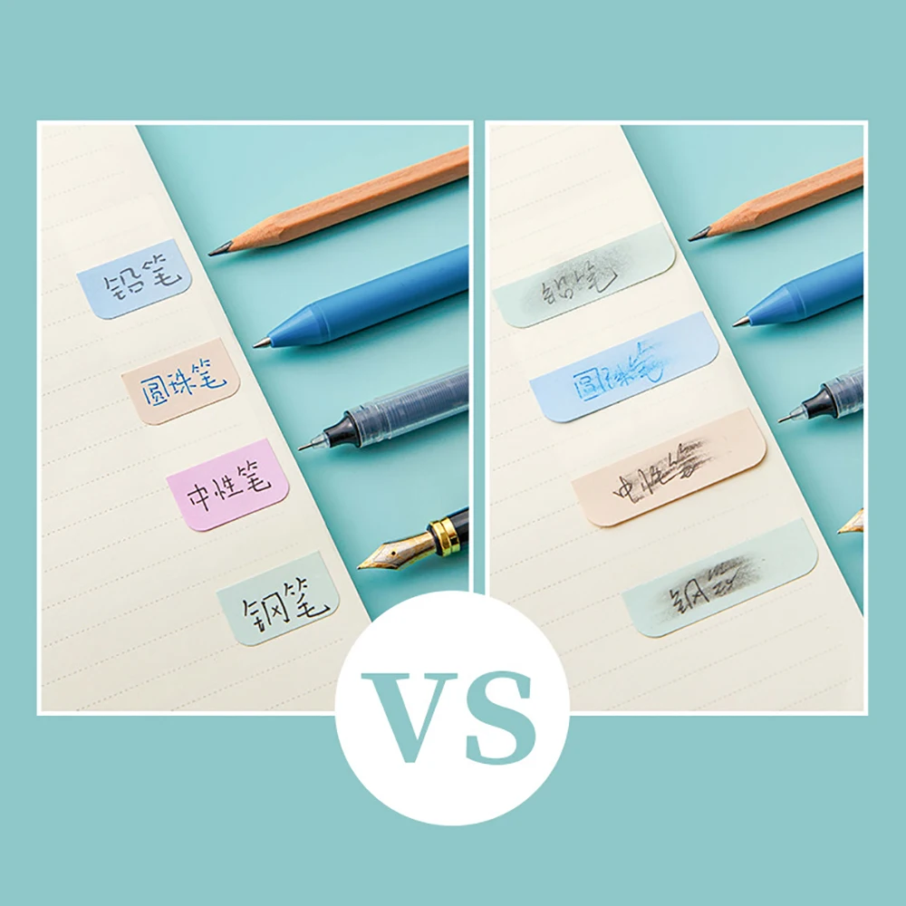 컬러풀 리드 태그 스티커 페이지 마커 스티커 키 포인트 색인 스티커 북마크 할 일 목록 문구, 4 장