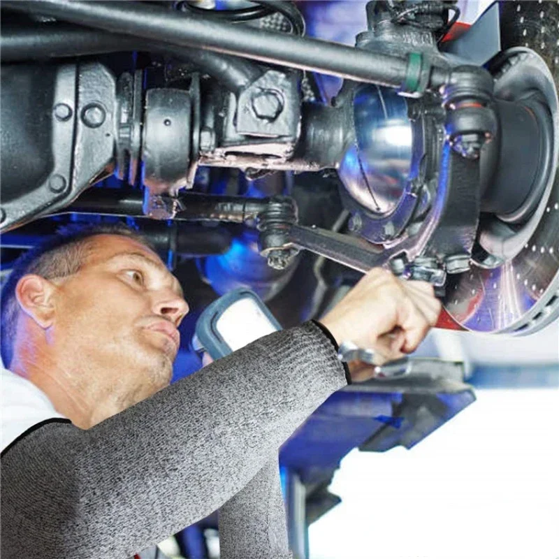 레벨 5 HPPE 컷 팔 슬리브 안전 장갑, 펑크 방지 팔 보호, 건설 자동차 유리 산업, 1 개