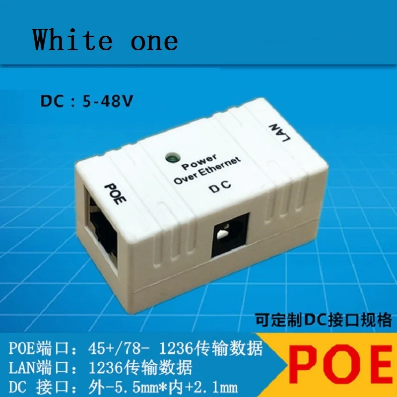 POE POE 분배기 CCTV IP 카메라 전원 공급 장치 이더넷 RJ-45 인젝터 벽 마운트 어댑터 1000/100Mbps