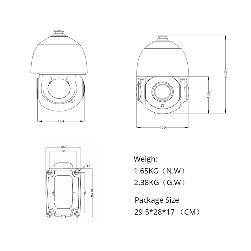 XMEYE POE 20X PTZ 돔 IP 카메라, 야외 SONY335 인간 추적 광학 줌, IR 60M CCTV 보안 방수 G.Craftsman, 6.0MP