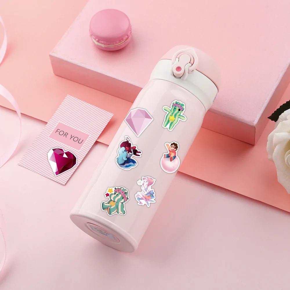 스티븐 유니버스 만화 스티커, 귀여운 그래피티 데칼, DIY 노트북, 자전거, 오토바이, 냉장고, 방수 스티커 장난감, 10 개, 30 개, 50 개, 100 개