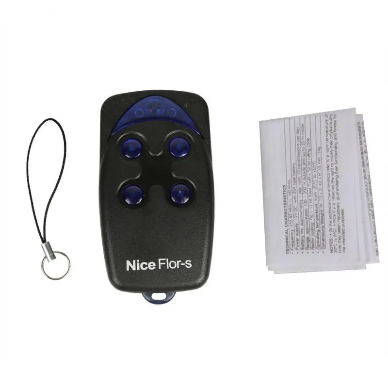 Nice Flo 리모컨 송신기 Apricancello Flor-S Flo2R Inti 433.92Mhz 게이트 리모컨