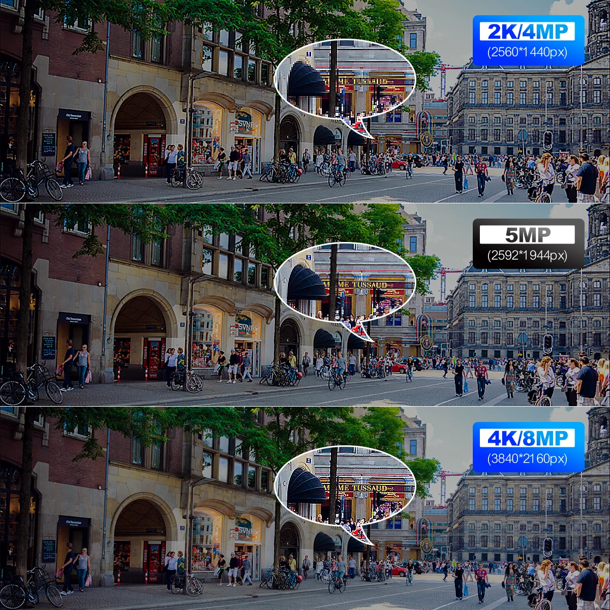 Techage 8MP 4K 2K PTZ 무선 IP 카메라, 비디오 보안 감시, 와이파이 카메라, 야외 AI, 적청등 알람, 사람 감지