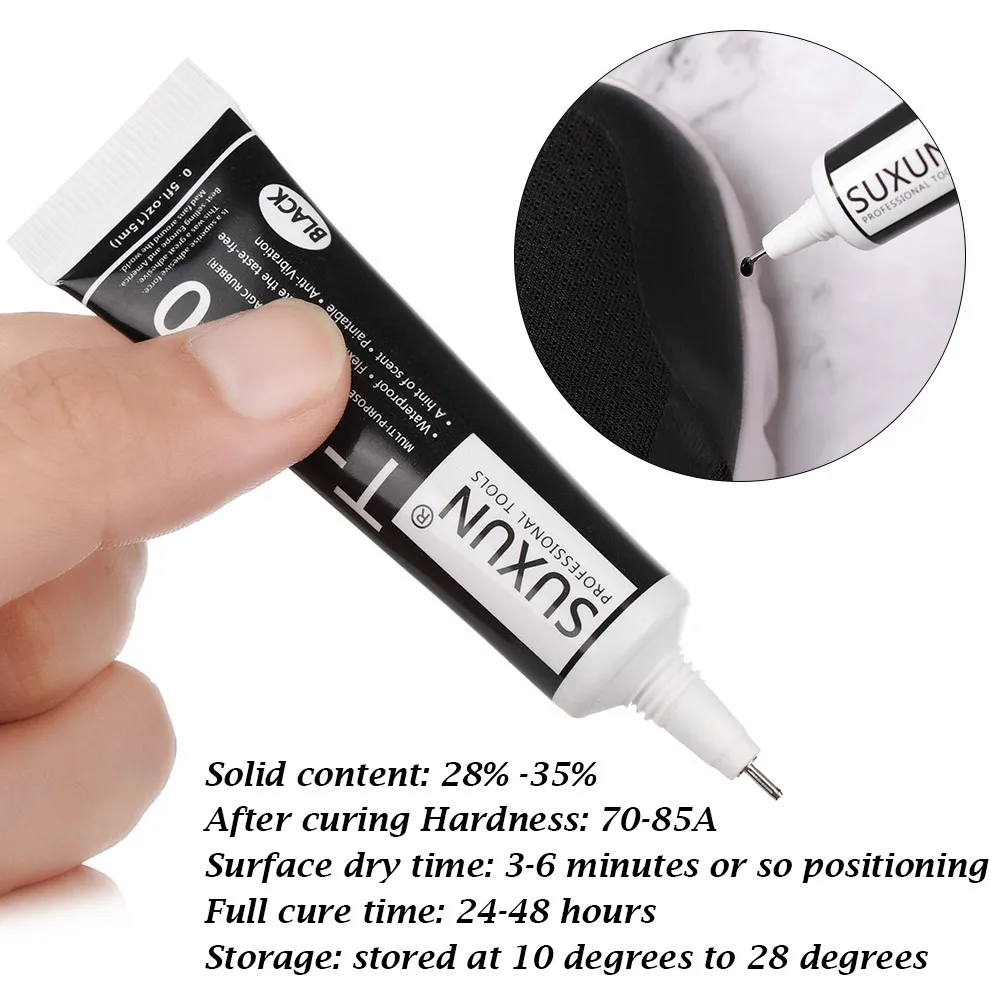 다기능 접착제 DIY 휴대폰 스크린 프레임 에폭시 실란트, 슈퍼 블랙 액체 접착제 T-7000 매니큐어, T7000 세트