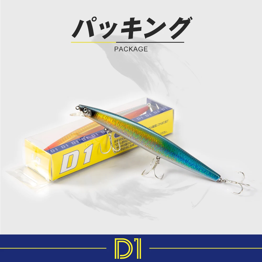 D1 낚시 미끼 어쌔신 미노우 145mm/23.5g 120mm19.5g, 사일런트 워 블러 야광 바닷물 크랭크 베이트 스냅퍼 농어 낚시