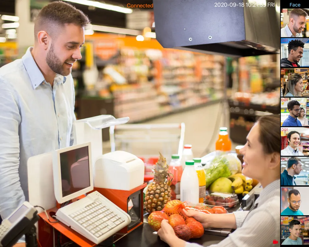 ASECAM POE IP 카메라, 방폭 야외 얼굴 감지, Onvif 금속 돔 CCTV 보안 비디오 감시, 8MP, 4K, IK10, H.265