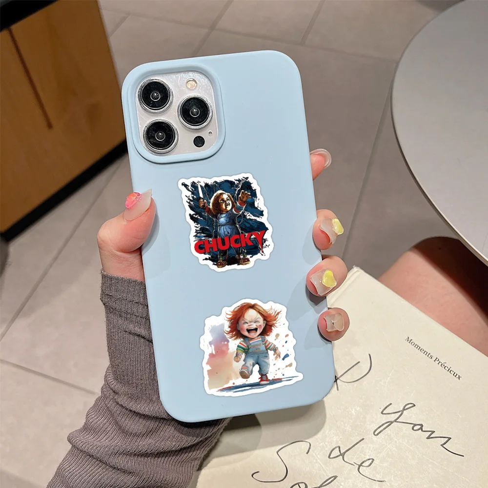 좋은 녀석 처키 스티커, 공포 영화 처키 그래피티 스티커, DIY 수하물 노트북 스케이트보드 자전거 스티커, 10 개, 60 개