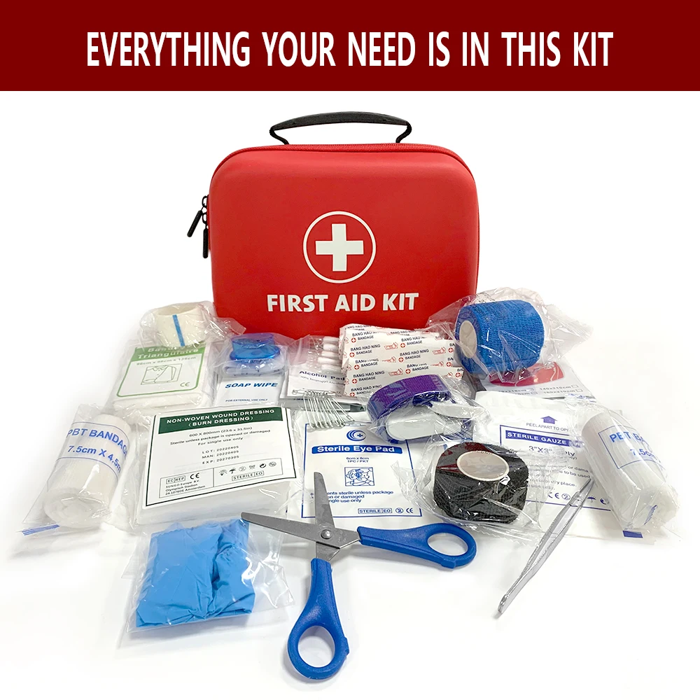 방수 야외 여행 자동차 응급 처치 키트, 가정용 소형 의료 상자, 비상 생존 키트, 가정용 캠핑, 129 개