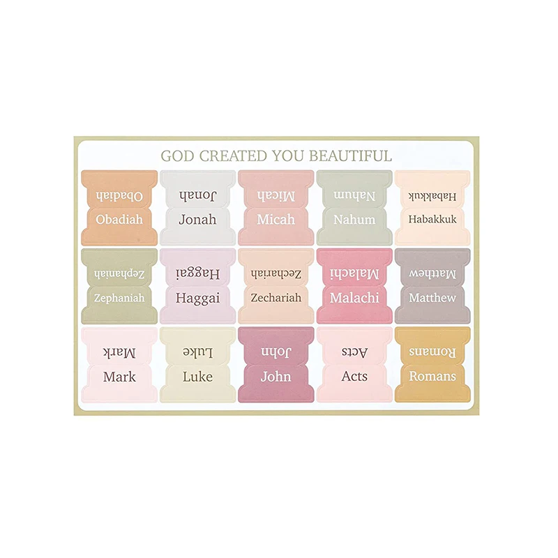 최소 모란디 적층 성서 탭, 75 탭, 남녀 공용, 공부 성서 탭, 성서 인덱스 탭